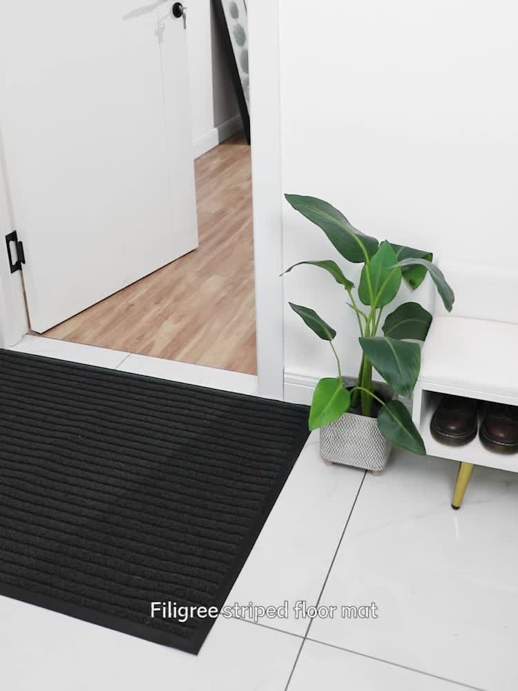 All-Season Deurmat voor Binnen & Buiten – Lage Antislip Inloopmat, Weerbestendig, Grijs of Rood