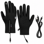Verwarmbare Handschoenen met USB – Waterdichte Winterhandschoenen met Touchscreen, Winddicht, voor Fietsen & Skiën, S–XL Met Verwarming Zwart XL