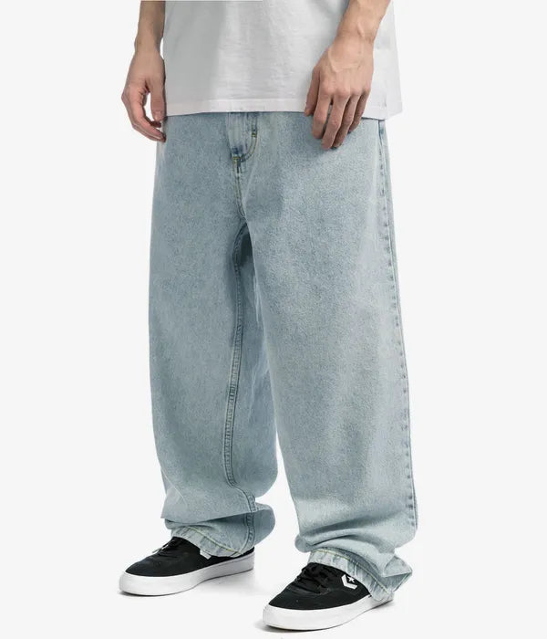 Baggy Big Boy Jeans – Wijde Skater Jeans voor Heren, Losse Pasvorm, Streetwear, Zwart of Lichtblauw, M–XL – Maverick Lichtblauw