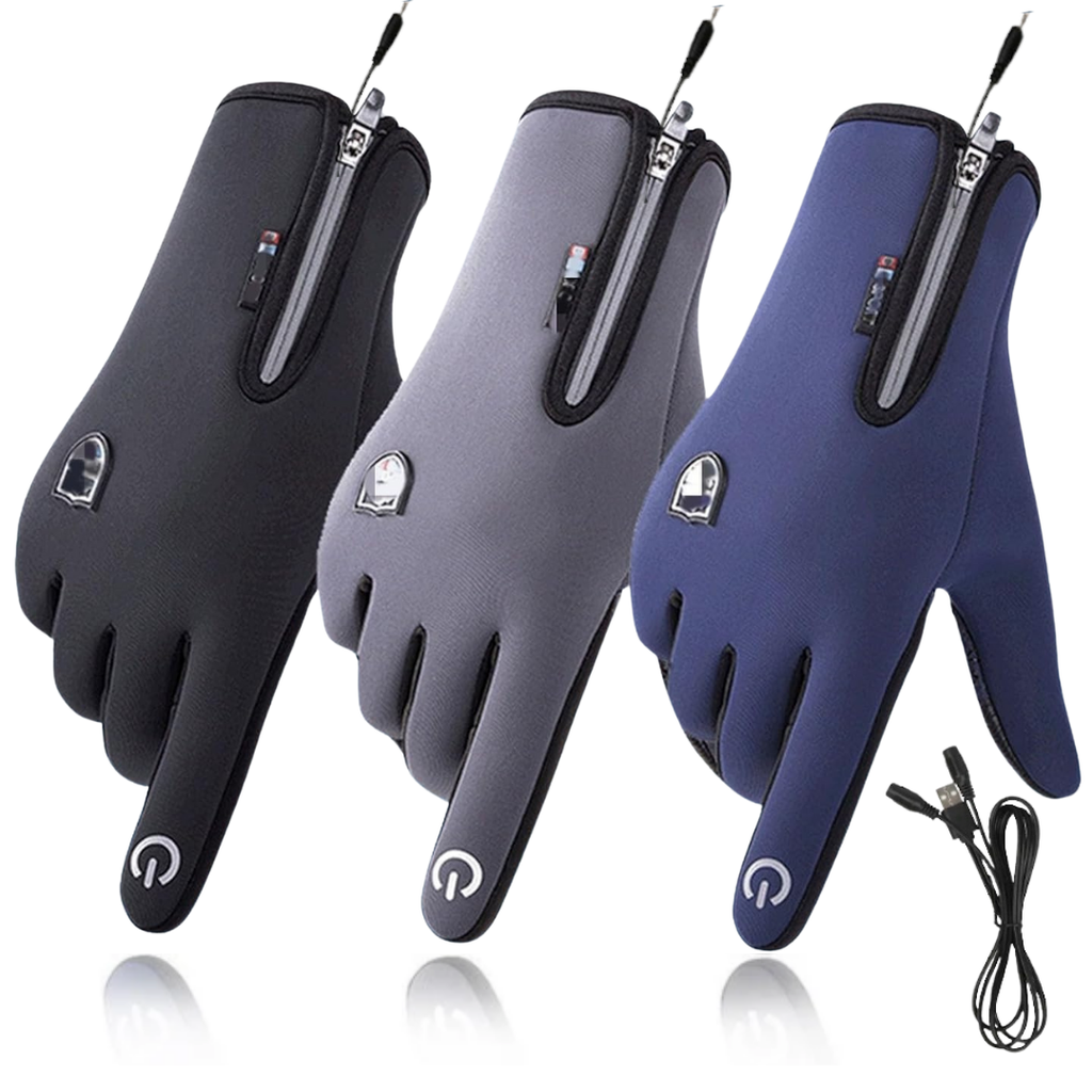 Verwarmbare Handschoenen met USB – Waterdichte Winterhandschoenen met Touchscreen, Winddicht, voor Fietsen & Skiën, S–XL