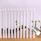 Staande LED-kaarsen – Vlamloze LED Dinerkaarsen met Afstandsbediening, Timer & Dimfunctie, op Batterijen, 4, 6 of 10 Stuks – LumiCandle 10
