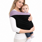 Comfortabele Baby Draagdoek – Zachte Rekbare Draagdoek voor Newborns & Baby's, Bruin, Zwart of Blauw – SnugCarry