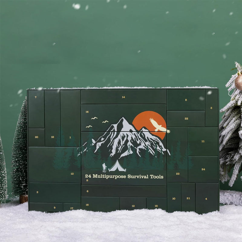 Outdoor Survival Adventskalender 24 Dagen – Adventskalender met Kampeer Gadgets & Gereedschap
