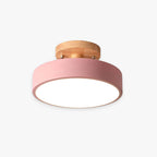 Moderne LED Plafondlamp – Plafonnière van Hout & Acryl voor Slaapkamer, Eetkamer & Woonkamer, 5 Kleuren – LunaLux