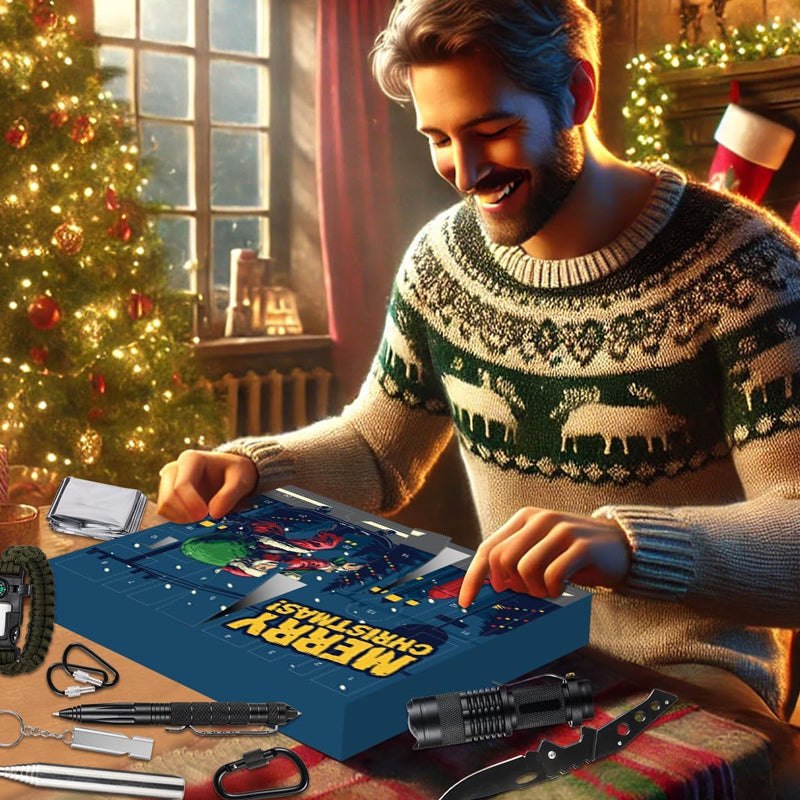 Outdoor Survival Adventskalender 24 Dagen – Adventskalender met Kampeer Gadgets & Gereedschap