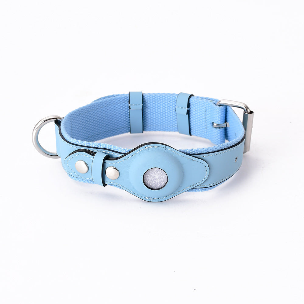 GPS-hondenhalsband met Wereldwijde Tracking zonder Abonnement – GPS Tracker Hond met App, 3 Maten, 5 Kleuren Blauw Alleen Halsband