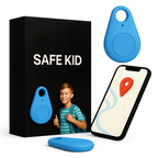 Kinder GPS-Tracker Waterdicht met Real-Time Locatie & SOS-Alarm | Klein, Licht, Draagtasje en Beveiligingsfuncties