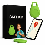Kinder GPS-Tracker Waterdicht met Real-Time Locatie & SOS-Alarm | Klein, Licht, Draagtasje en Beveiligingsfuncties
