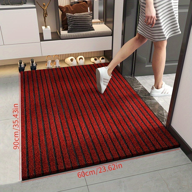 All-Season Deurmat voor Binnen & Buiten – Lage Antislip Inloopmat, Weerbestendig, Grijs of Rood