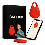 Kinder GPS-Tracker Waterdicht met Real-Time Locatie & SOS-Alarm | Klein, Licht, Draagtasje en Beveiligingsfuncties