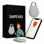 Kinder GPS-Tracker Waterdicht met Real-Time Locatie & SOS-Alarm | Klein, Licht, Draagtasje en Beveiligingsfuncties