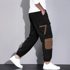 Casual Baggy Cargo Broek voor Heren – Wijde Cargobroek met Zakken, Streetwear, 4 Kleuren, XS–2XL – Zane