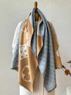 Wintersjaal met Jacquardpatroon – Zachte Grote Omslagsjaal & Omslagdoek, 175 cm, Unisex, 3 Kleuren | Hommes