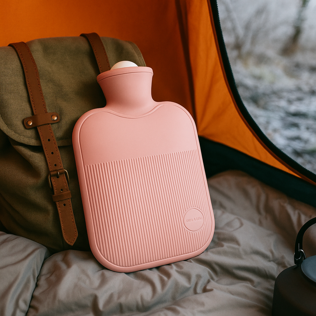 Grote Warmwaterkruik 2 Liter met Zachte Fleece Hoes – Lekvrije Sluiting, Warmte voor Voeten, Handen & Rug, 4 Kleuren Roze