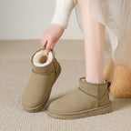 Bersh | Warme Gevoerde Enkellaarsjes voor Dames met Zachte Bontvoering - Comfortabele Winterboots met Flexibele Zool