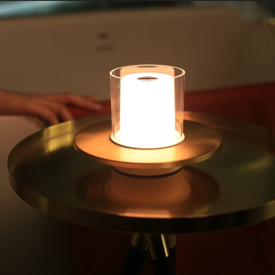 Draadloze Kaarslamp – Oplaadbare LED Tafellamp met Gebaarbediening, Warmwit 2400K, tot 18 Uur, Goud of Zilver – LumiFlame