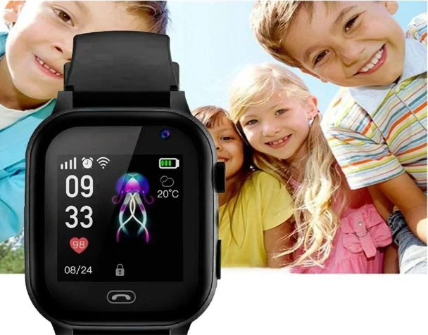 KidSafe Pro | 4G GPS Smartwatch voor Kinderen - Waterdicht Kinderhorloge met Live GPS Tracker, Bellen, HD Videobellen, SOS Noodknop & Veilige Zones
