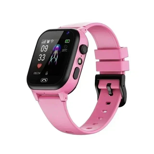 KidSafe Pro | 4G GPS Smartwatch voor Kinderen - Waterdicht Kinderhorloge met Live GPS Tracker, Bellen, HD Videobellen, SOS Noodknop & Veilige Zones Roze