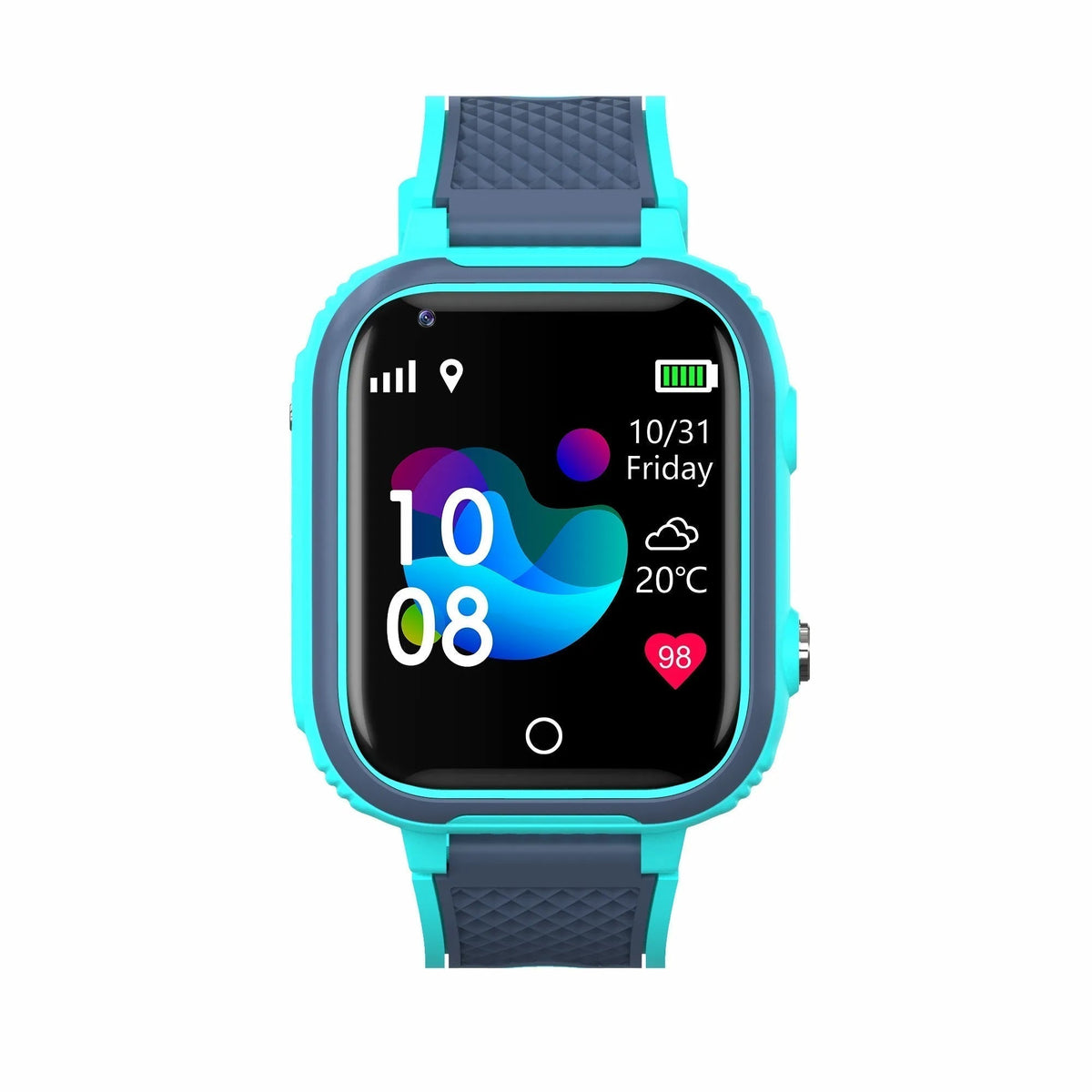 KidGuardian | 4G Smartwatch voor Kinderen met GPS Tracker - Waterdicht Kinderhorloge met Bellen, Videobellen, SOS Noodknop & Live Locatie