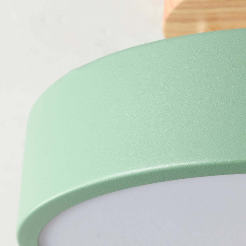 Moderne LED Plafondlamp – Plafonnière van Hout & Acryl voor Slaapkamer, Eetkamer & Woonkamer, 5 Kleuren – LunaLux
