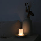 Draadloze Kaarslamp – Oplaadbare LED Tafellamp met Gebaarbediening, Warmwit 2400K, tot 18 Uur, Goud of Zilver – LumiFlame