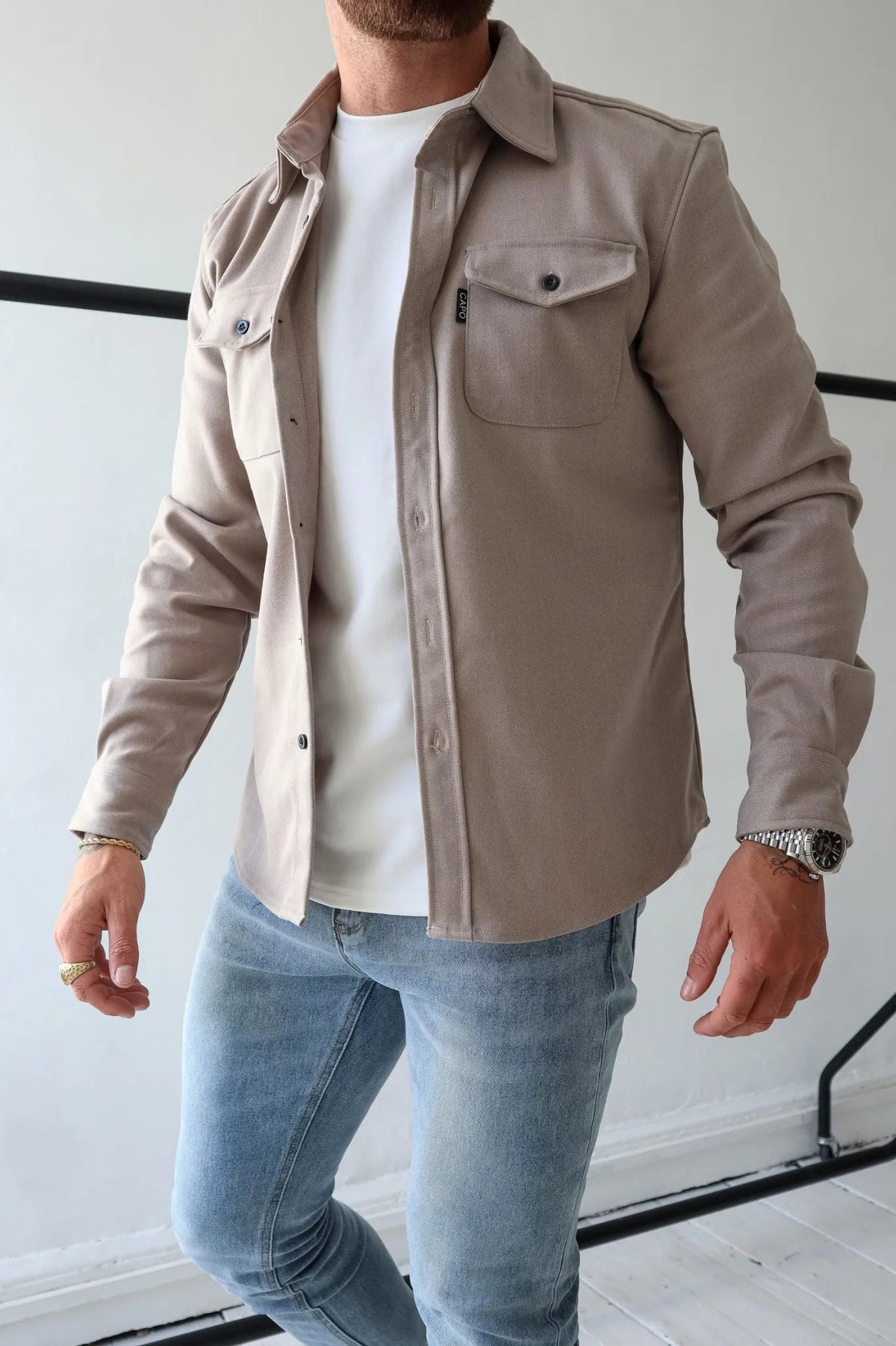 Zipari | Heren Overshirt Jas Borstzakken Lente Herfst Casual Lichtgewicht