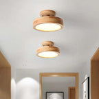 Moderne LED Plafondlamp – Plafonnière van Hout & Acryl voor Slaapkamer, Eetkamer & Woonkamer, 5 Kleuren – LunaLux