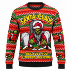 Kerstman Trui Heren – Foute Kersttrui met Grappige Kerstman-print, Een Klassieke en Vrolijke Kersttrui, S–7XL – Mane Skelet Kerstman