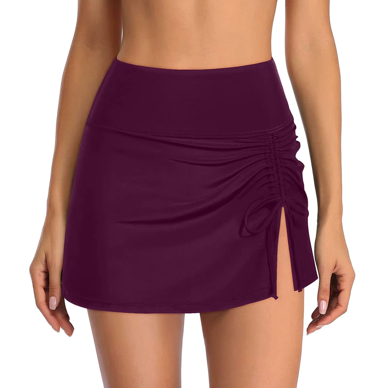 Sariyah | Mini Rok Dames - Polyester - Elastische Taille Bordeaux