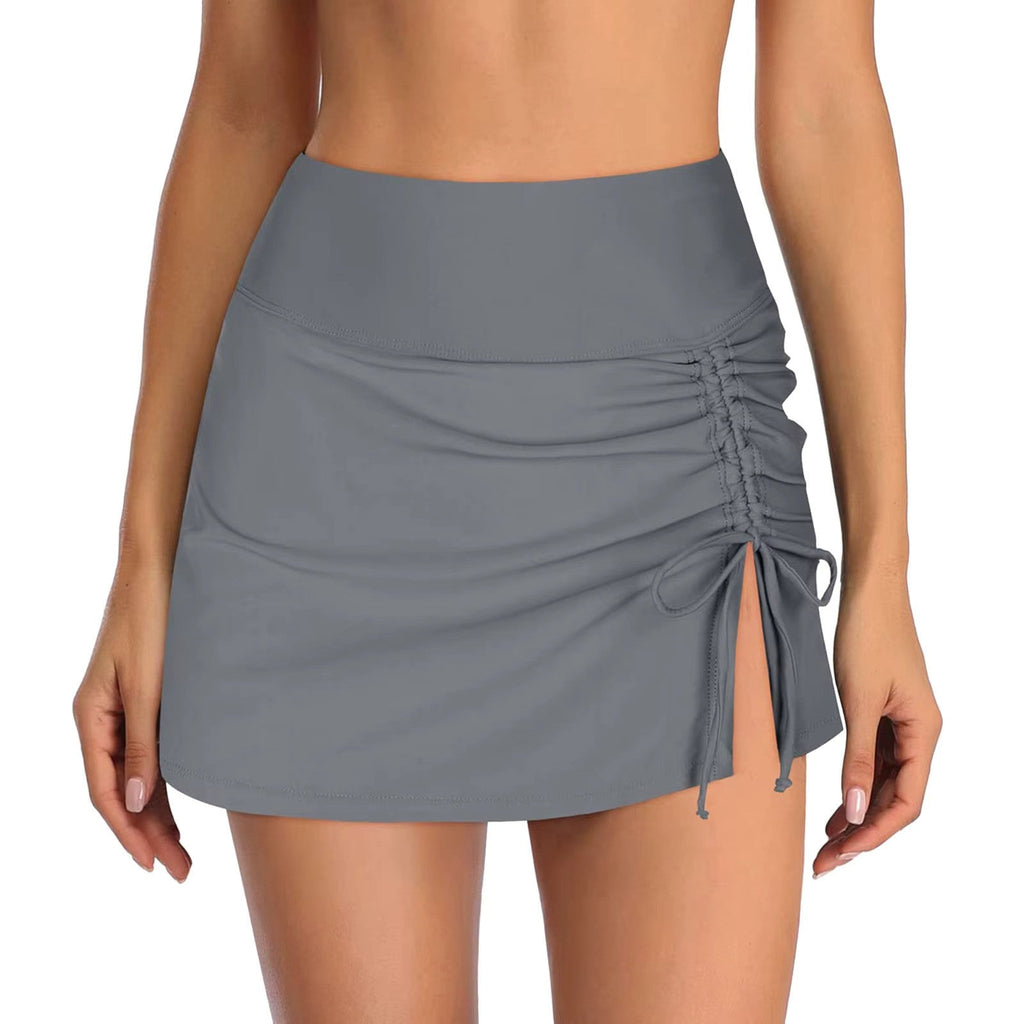 Sariyah | Mini Rok Dames - Polyester - Elastische Taille Grijs