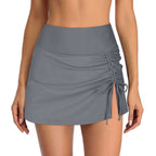 Sariyah | Mini Rok Dames - Polyester - Elastische Taille Grijs