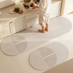 Absorberende Keukenmat met Antislip en Sneldrogende Vezels – 60 x 40 cm, Ideaal voor Hygiënische Kookruimtes