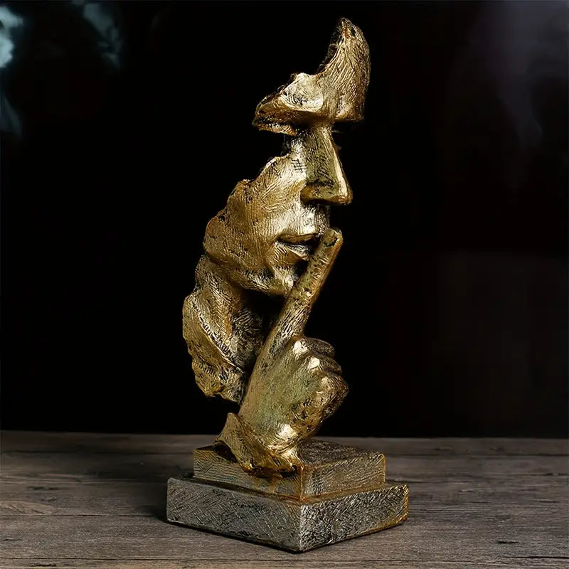 Abstract Hars Standbeeld – Uniek Retro Design voor Thuis en Kantoor, Compact en Duurzaam Decoratief Kunstwerk 1