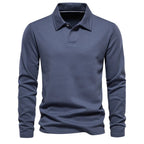 Polo Trui Heren Warm Lange Mouw Blauw