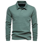 Polo Trui Heren Warm Lange Mouw Groen