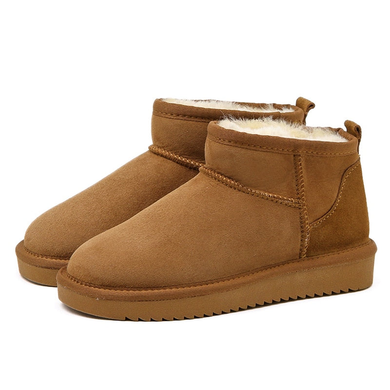 Bersh | Warme Gevoerde Enkellaarsjes voor Dames met Zachte Bontvoering - Comfortabele Winterboots met Flexibele Zool