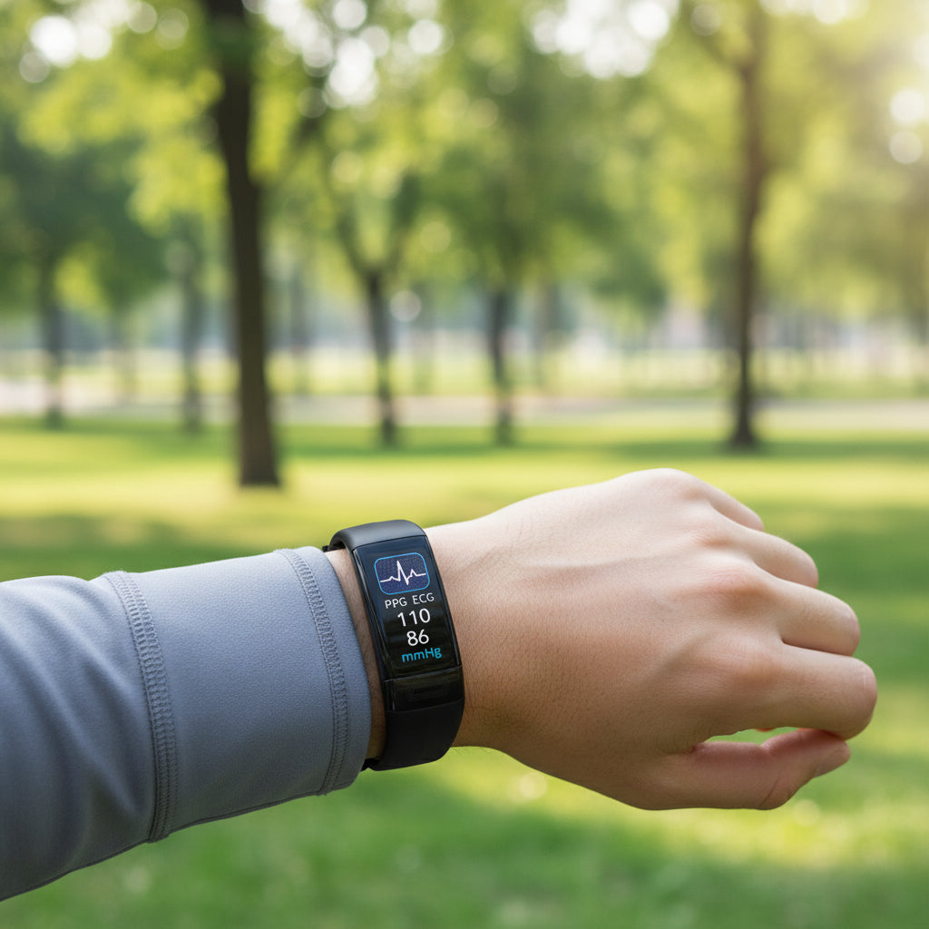 Smart Fitness Armband met Hartslagmeter – Activity Tracker met Oproep- & Berichtmeldingen, IP67, 10 Dagen Stand-by, 3 Kleuren