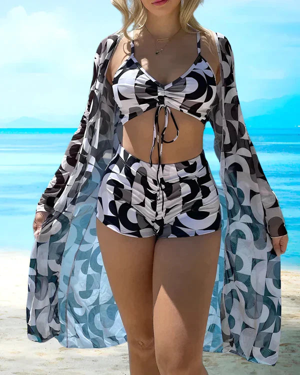 Ava | Dames Bikiniset - Lichtgewicht, Sneldrogend, Elegant Ontwerp Zwart
