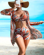 Ava | Dames Bikiniset - Lichtgewicht, Sneldrogend, Elegant Ontwerp Rood