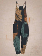 Sariyah | Jumpsuit Dames - Bloemenprint - Wijde Pijp Gele Blad