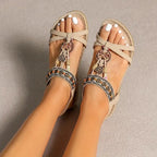 Ava | Dames Sandalen - Orthopedisch Comfort, Ibiza-Stijl Beige-Bruin