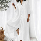Seraphina | Jumpsuit Dames - Linnen Wit