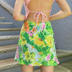 Amara | Rok Dames - Bloemenprint - Midi Hoge Taille