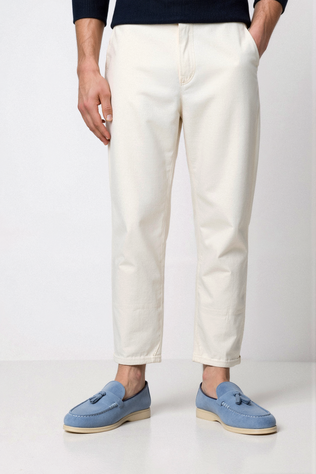 Beno Dames Loafer | Hoogwaardig Suede, Beige Kwastdetail 8