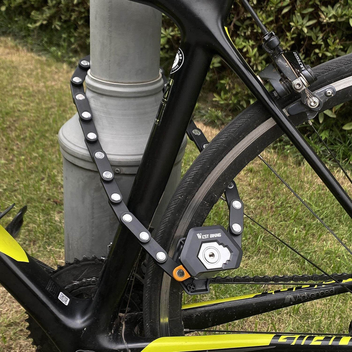 Vouwslot Fiets – Stevig Metalen Fietsslot 78 cm met Houder, voor Fiets, E-bike, Scooter & Motor, 1 of 2 Stuks
