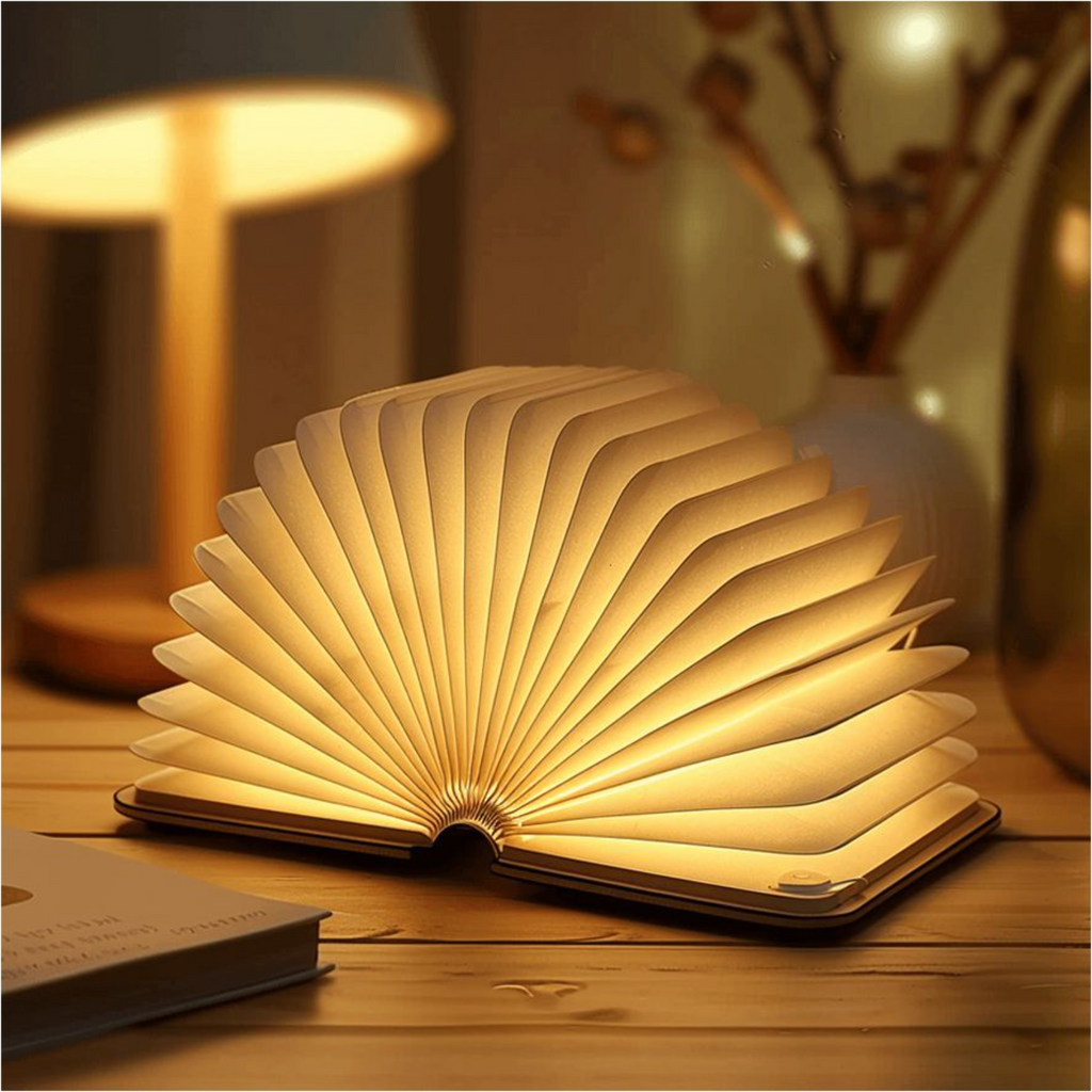 Betoverende Boekenlamp met Uniek Open Boek Ontwerp – Zachte LED Verlichting voor Cozy Sfeer 0