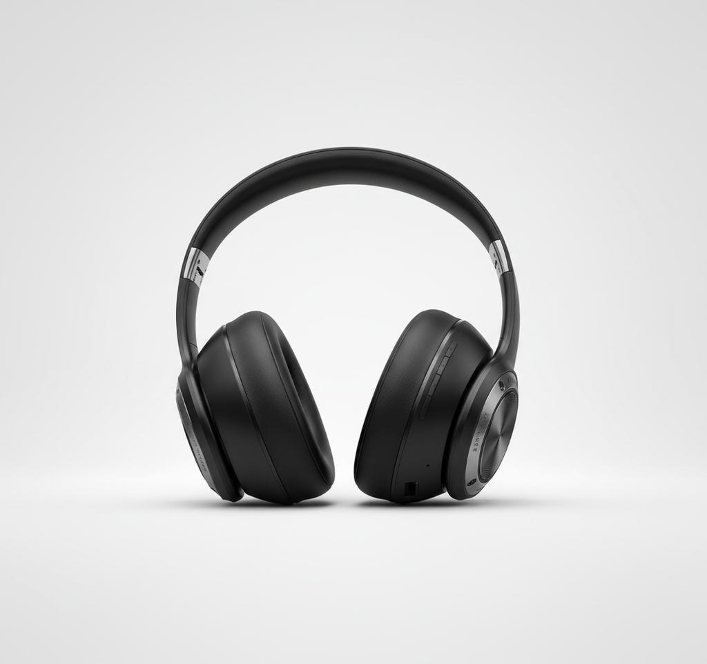Draadloze Koptelefoon – Opvouwbare Over-Ear Bluetooth Koptelefoon met Active Noise Cancelling, Diepe Bas, 30 Uur Batterij – SoundFold