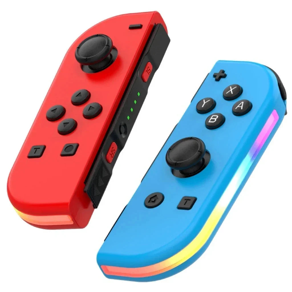 Bluetooth-joystick voor Nintendo Switch, unieke kleuren, draadloze LED-handgreep