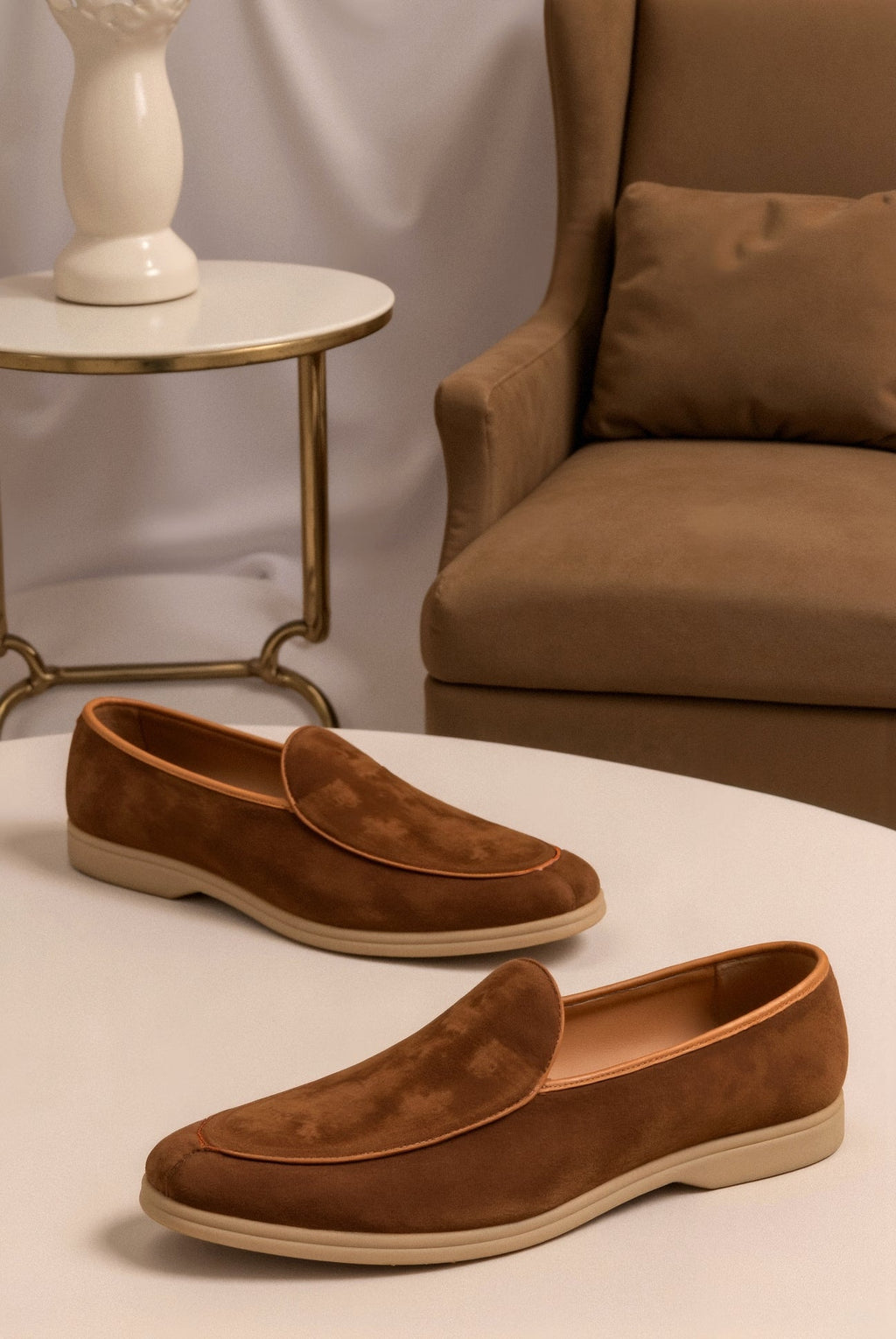 Bram Heren Loafer | Bruine Nubuck-Look, Comfortabel en Stijlvol 2