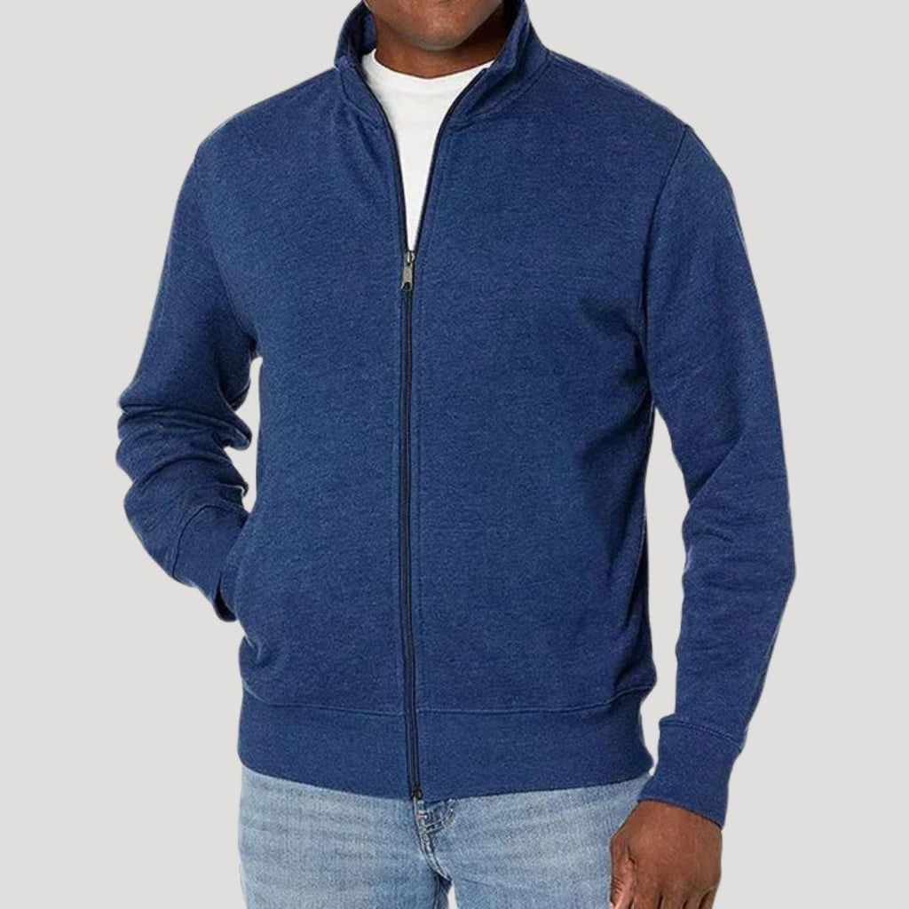 Voorjaarsjack Heren Lichtgewicht Ritssluiting Blauw